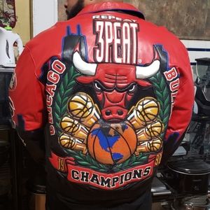 Jeff Hamilton  Classic Chicago Bulls 3 peat jacket